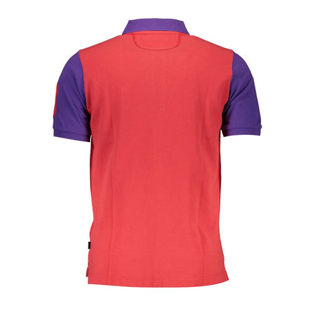La Martina Red Cotton Polo Shirt