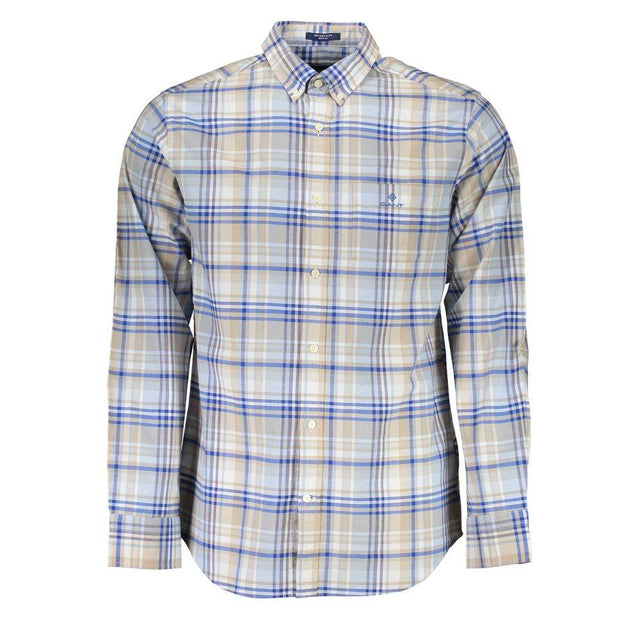 Gant Blue Cotton Shirt - Hilstor