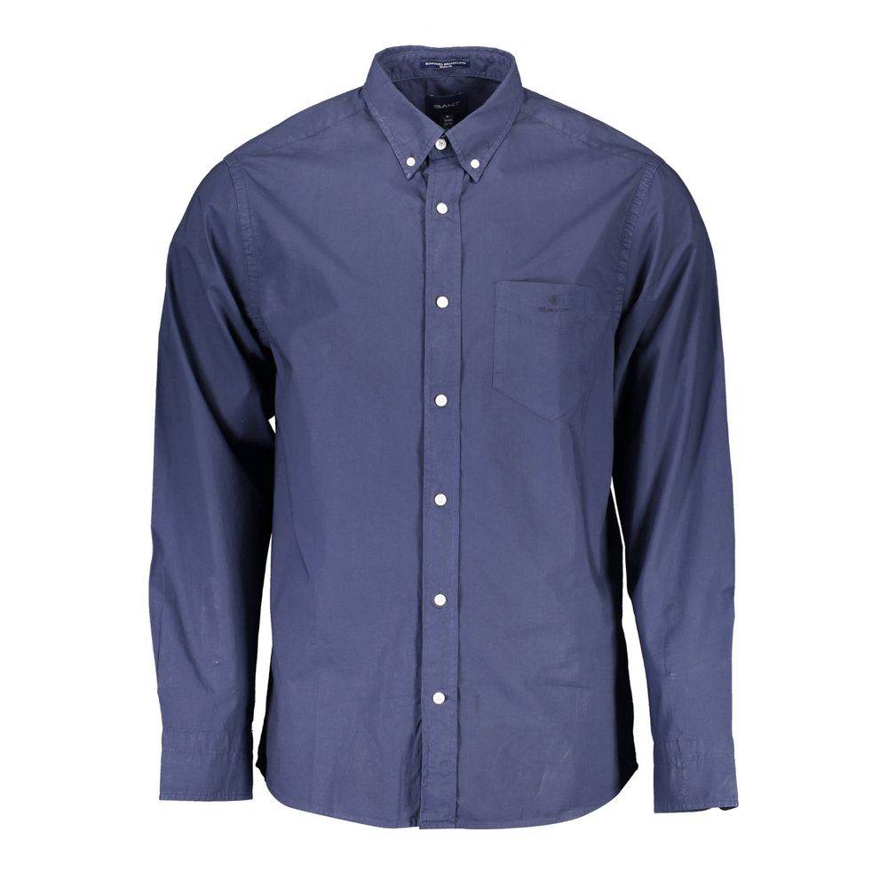 Gant Blue Cotton Shirt - Hilstor