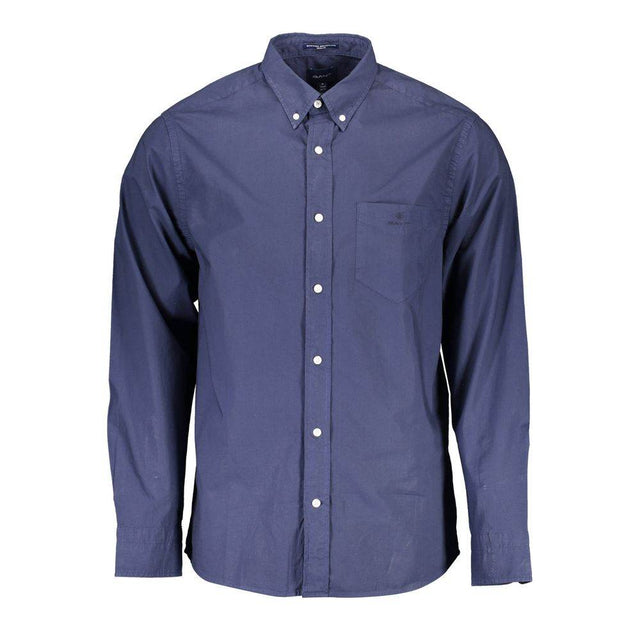 Gant Blue Cotton Shirt - Hilstor