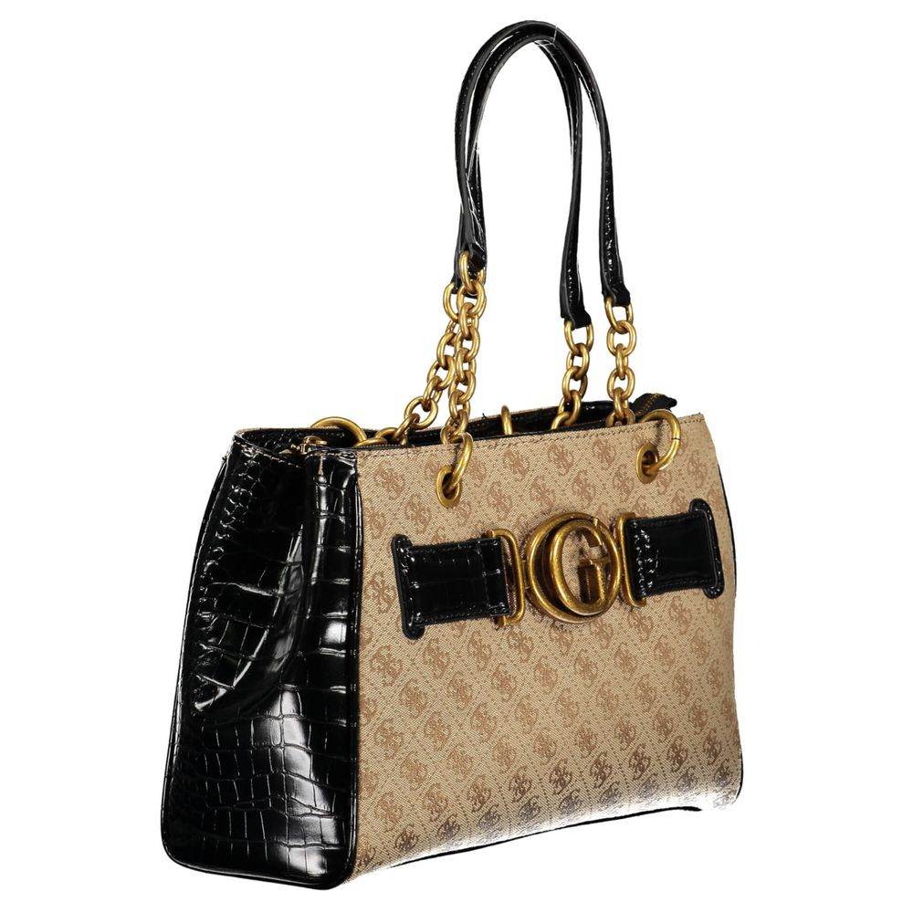 Guess Jeans Black Polyethylene Handbag - Hilstor