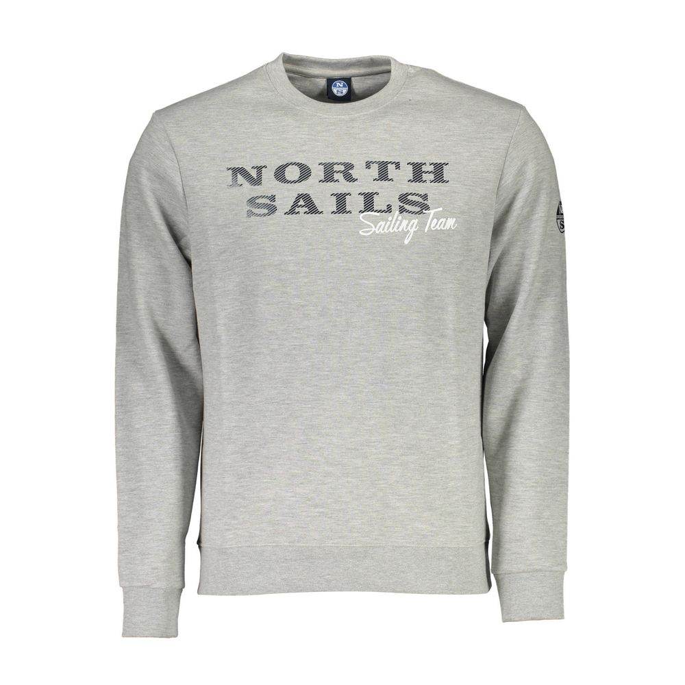 North Sails Gray Cotton Men Sweater - Hilstor