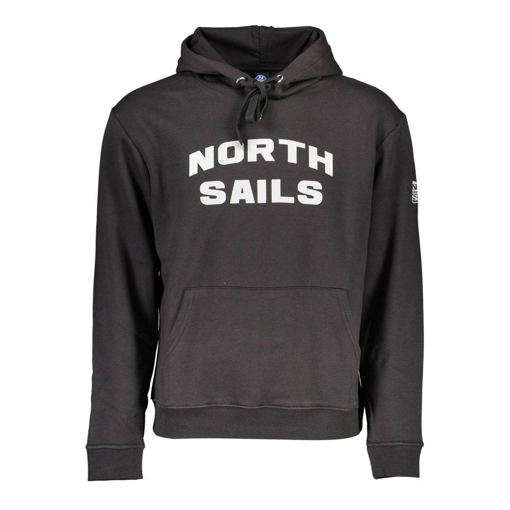 North Sails Black Cotton Men Sweater - Hilstor