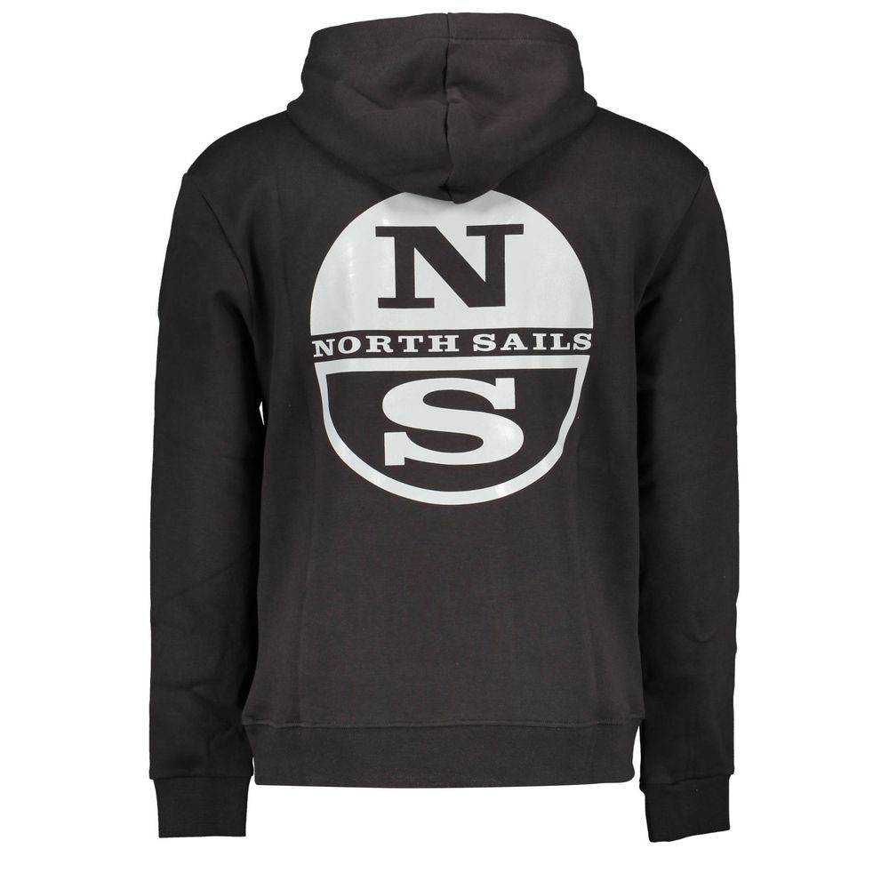 North Sails Black Cotton Men Sweater - Hilstor
