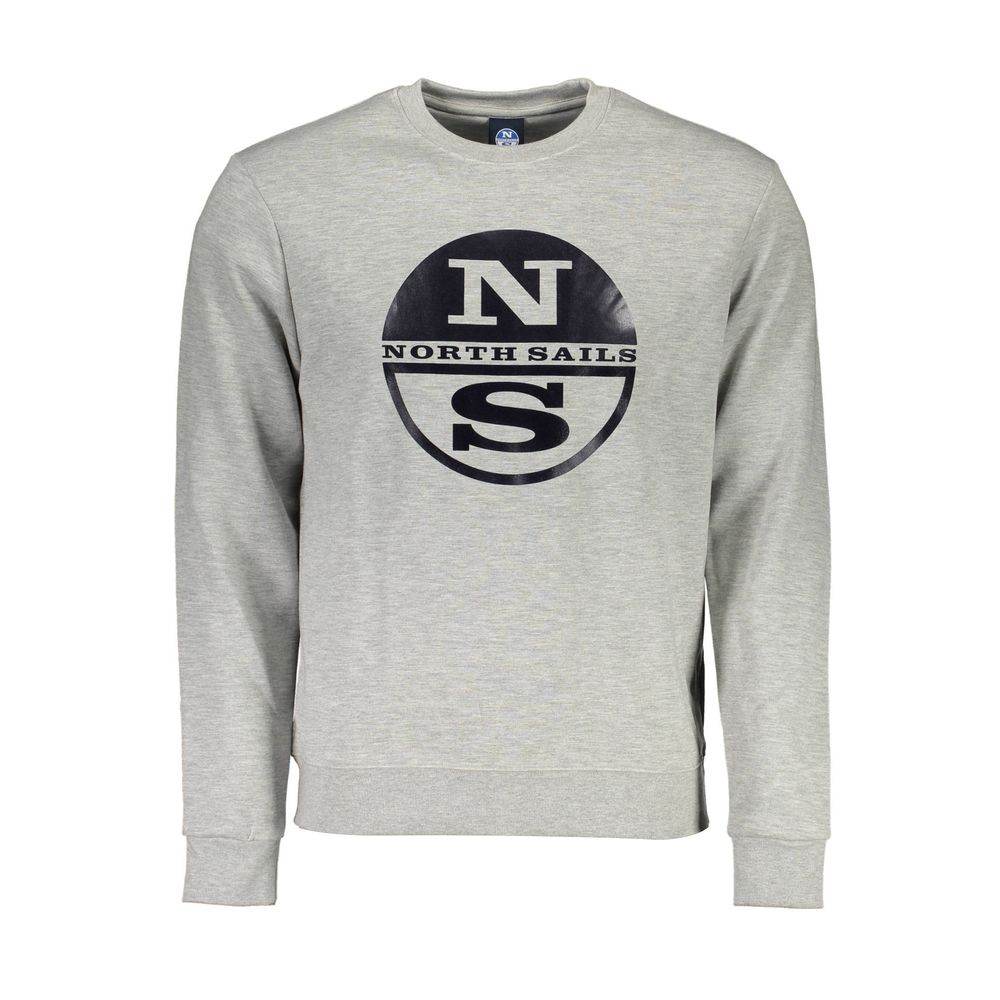 North Sails Gray Cotton Men Sweater - Hilstor