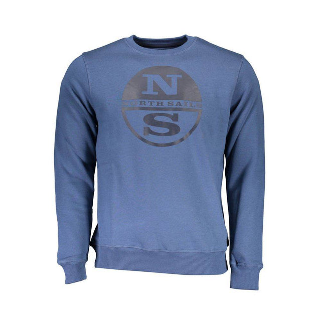 North Sails Blue Cotton Men Sweater - Hilstor