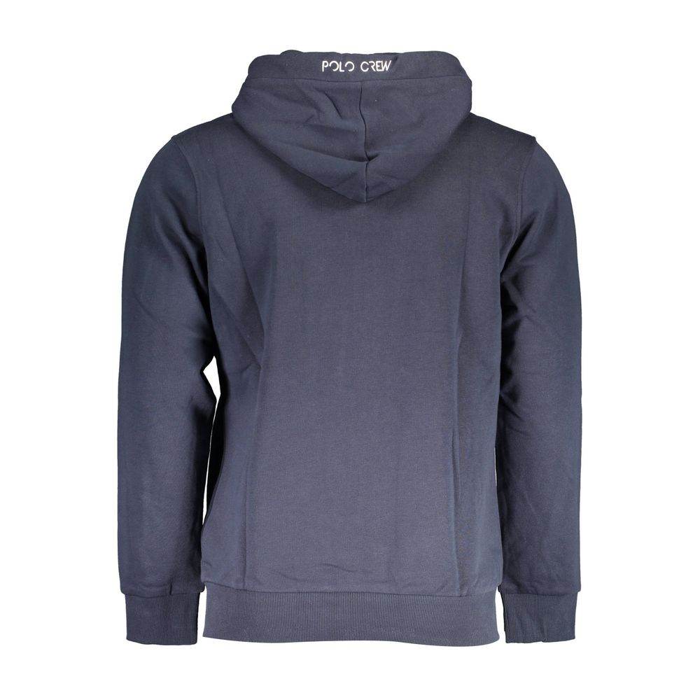 La Martina Blue Cotton Men Sweater - Hilstor