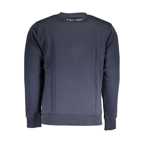 La Martina Blue Cotton Sweater