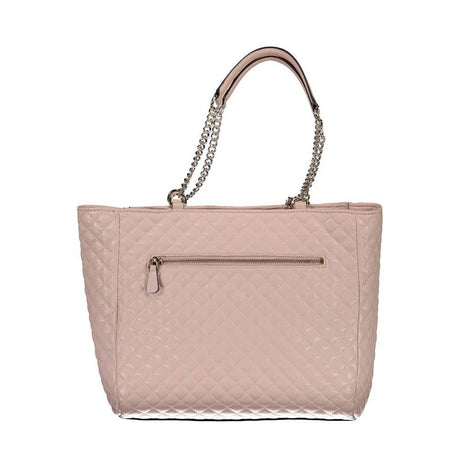 Guess Jeans Pink Polyethylene Handbag - Hilstor