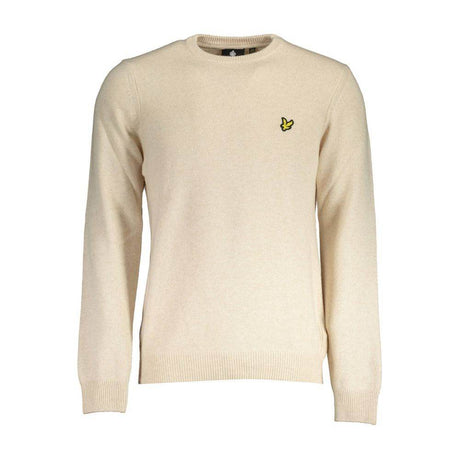 Lyle & Scott Beige Wool Sweater - Hilstor