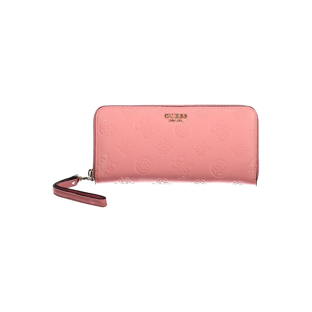 Guess Jeans Pink Polyethylene Wallet