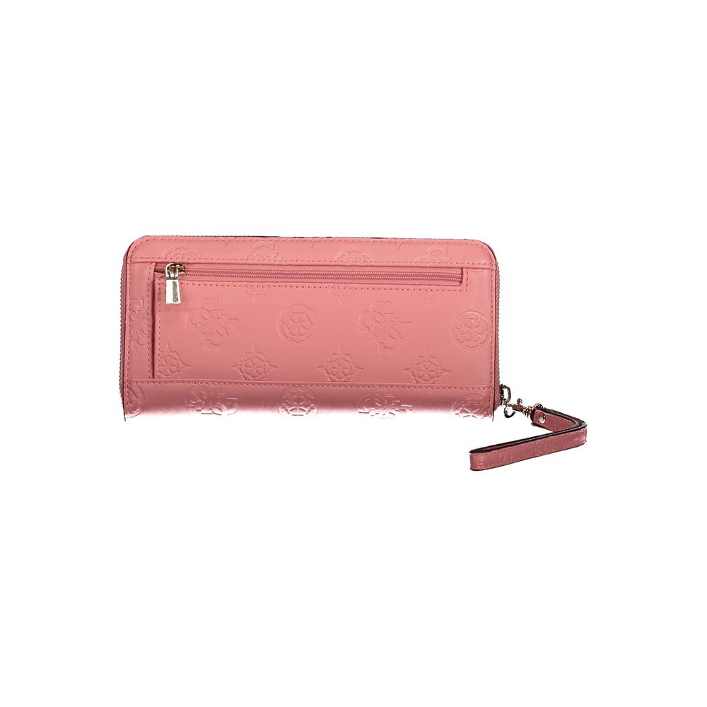 Guess Jeans Pink Polyethylene Wallet