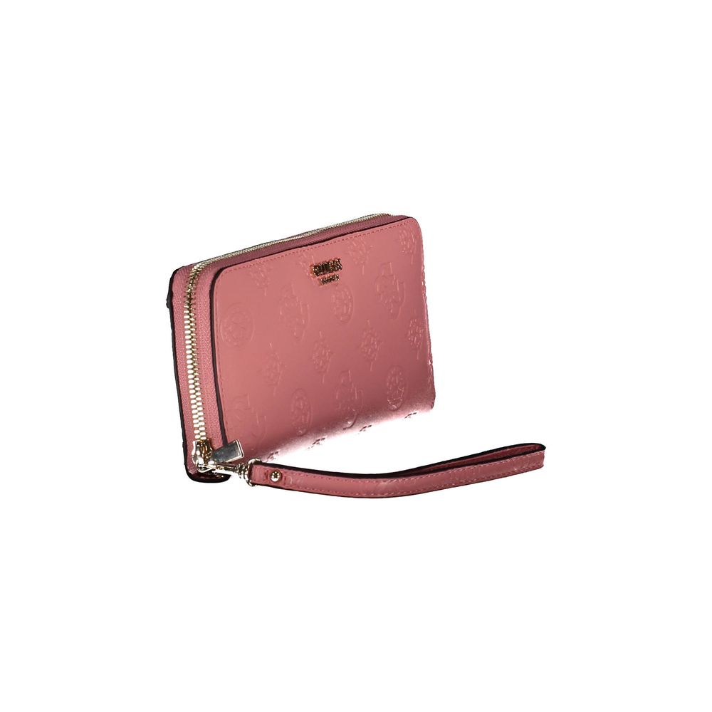 Guess Jeans Pink Polyethylene Wallet