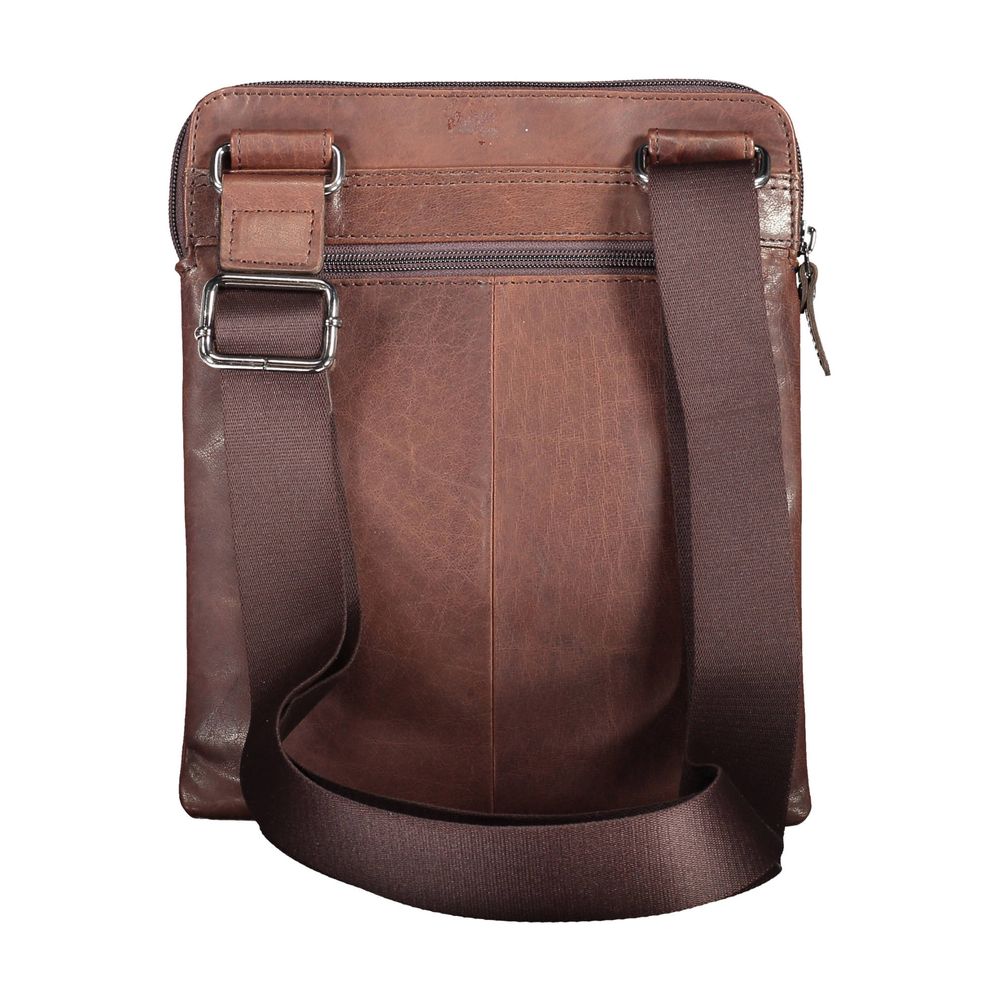 Aeronautica Militare Brown Polyester Shoulder Bag