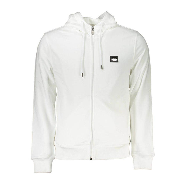 Cavalli Class White Cotton Men's Hooded Sweater - Hilstor