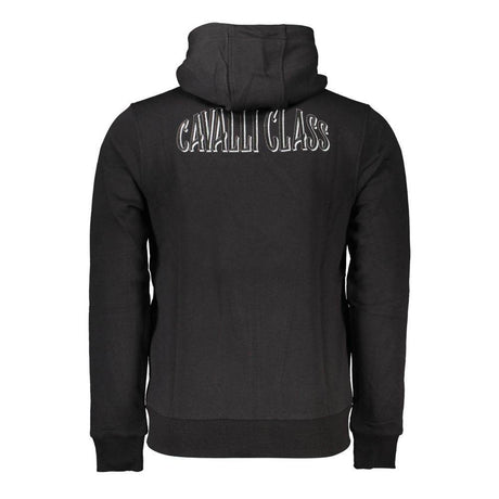 Cavalli Class Black Cotton Men Sweater - Hilstor