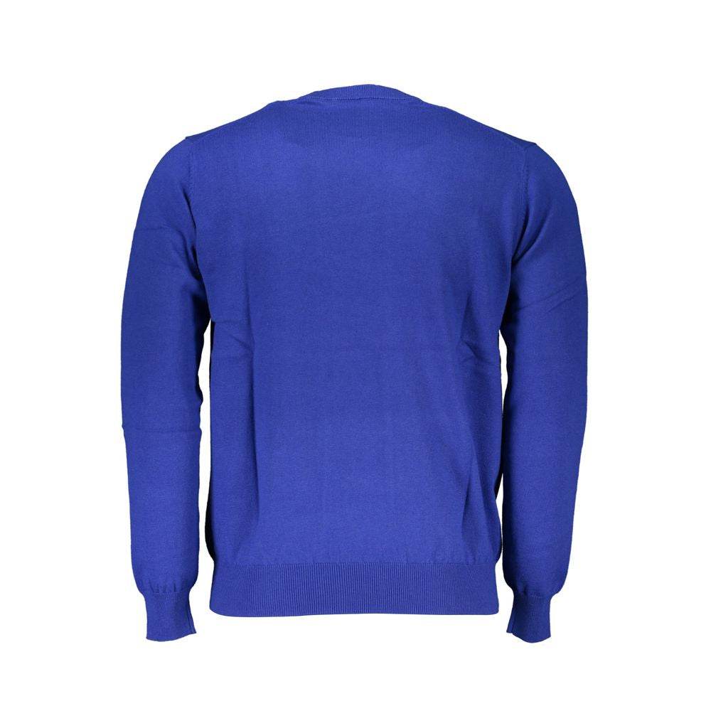 Harmont & Blaine Blue Cotton Sweater - Hilstor