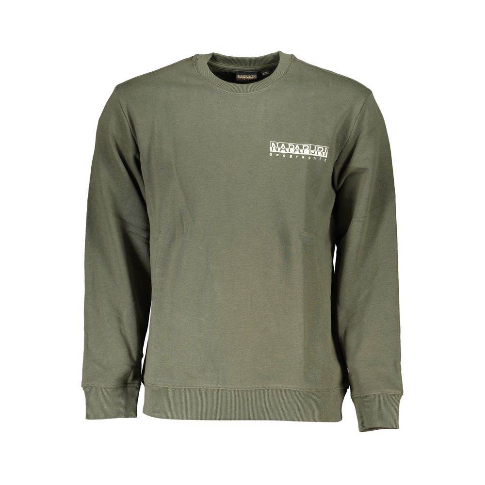 Napapijri Green Cotton Sweatshirt - Hilstor