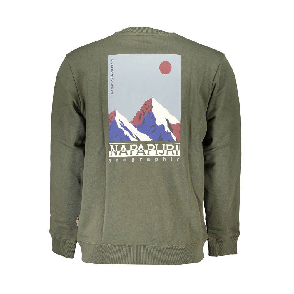 Napapijri Green Cotton Sweatshirt - Hilstor