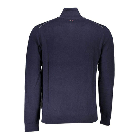 Napapijri Blue Fabric Sweater - Hilstor