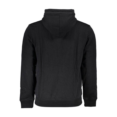Napapijri Black Cotton Men Sweater with Hood - Hilstor