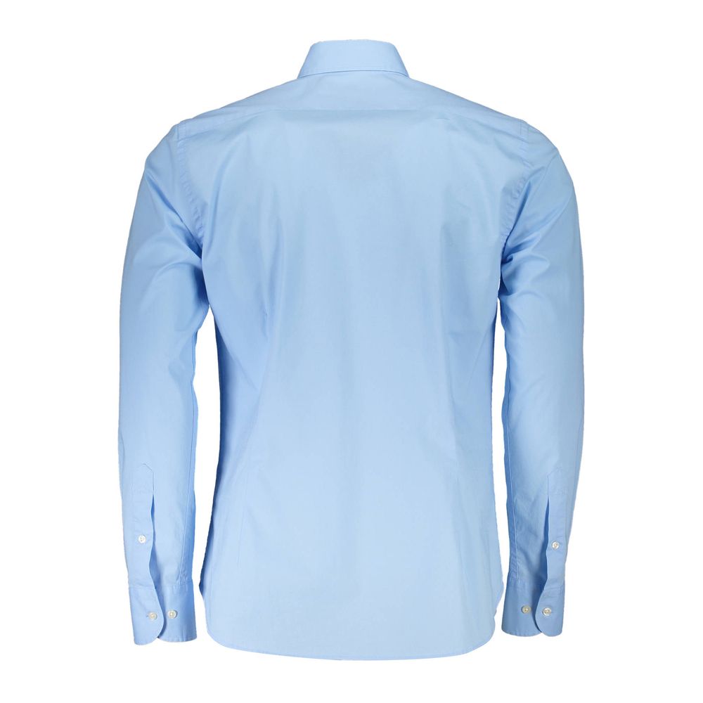 La Martina Blue Cotton Shirt