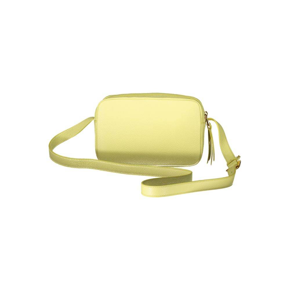 Coccinelle Yellow Leather Handbag - Hilstor