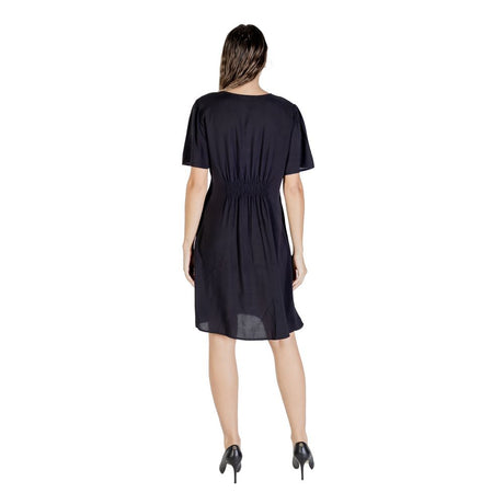 B.Young Black Viscose Midi