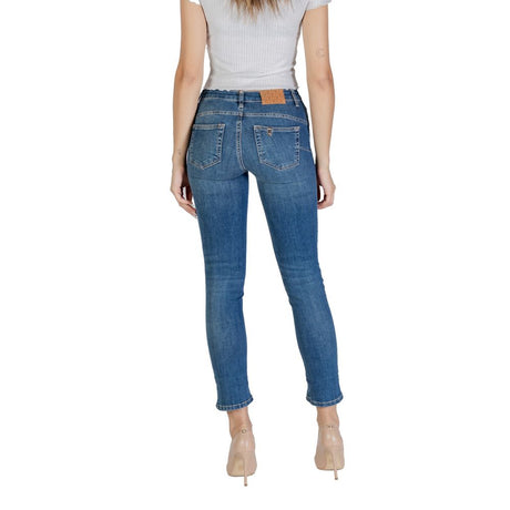 Liu Jo Blue Cotton Mom Jean