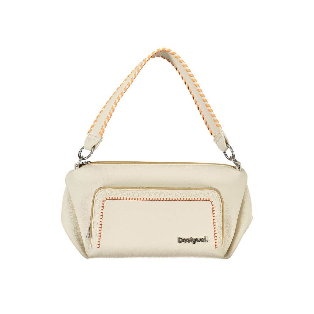 Desigual White Polyethylene Handbag - Hilstor
