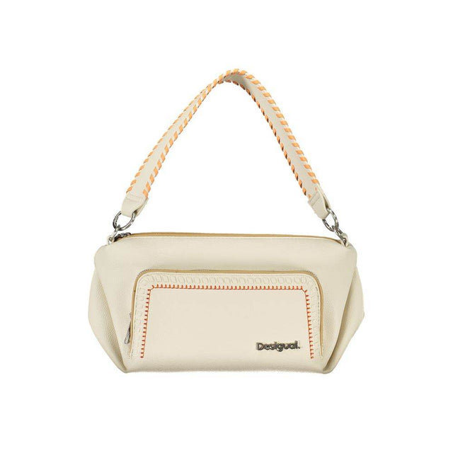 Desigual White Polyethylene Handbag - Hilstor