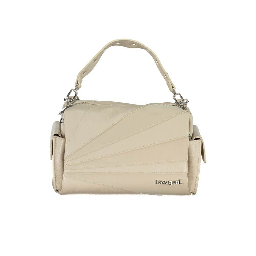 Desigual Beige Polyethylene Handbag - Hilstor