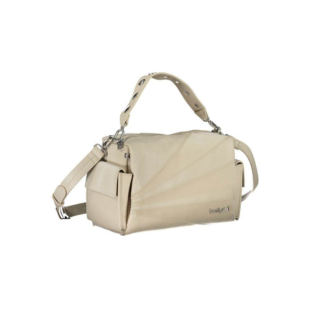 Desigual Beige Polyethylene Handbag - Hilstor