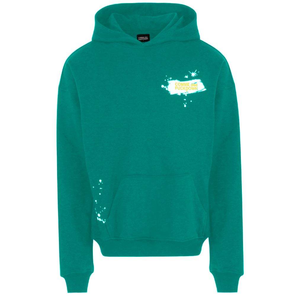 Comme Des Fuckdown Green Cotton Men Hoodie - Hilstor
