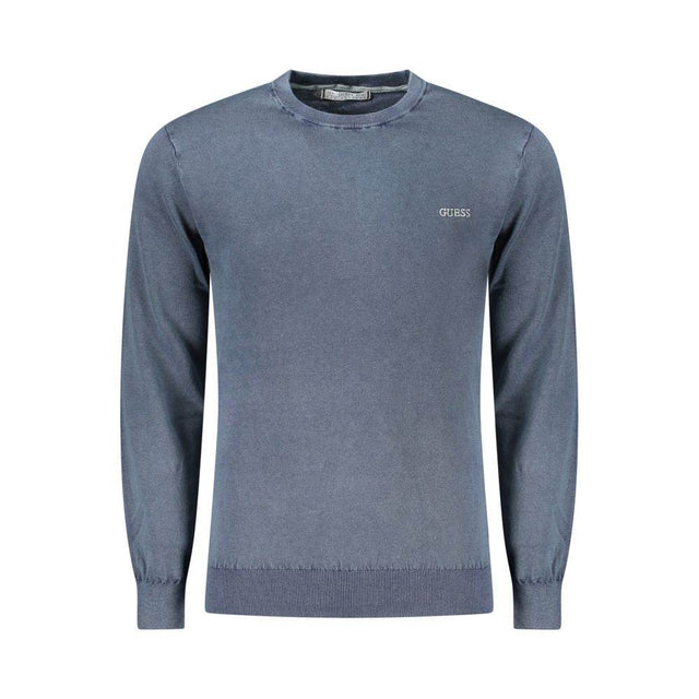Guess Jeans Blue Cotton Sweater - Hilstor