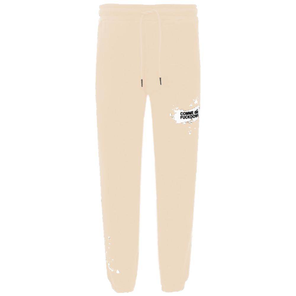 Comme Des Fuckdown Beige Cotton Men Sweatpant - Hilstor