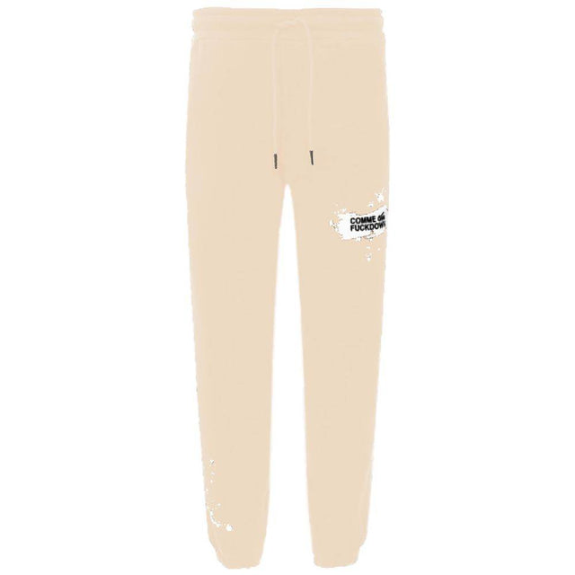 Comme Des Fuckdown Beige Cotton Men Sweatpant - Hilstor
