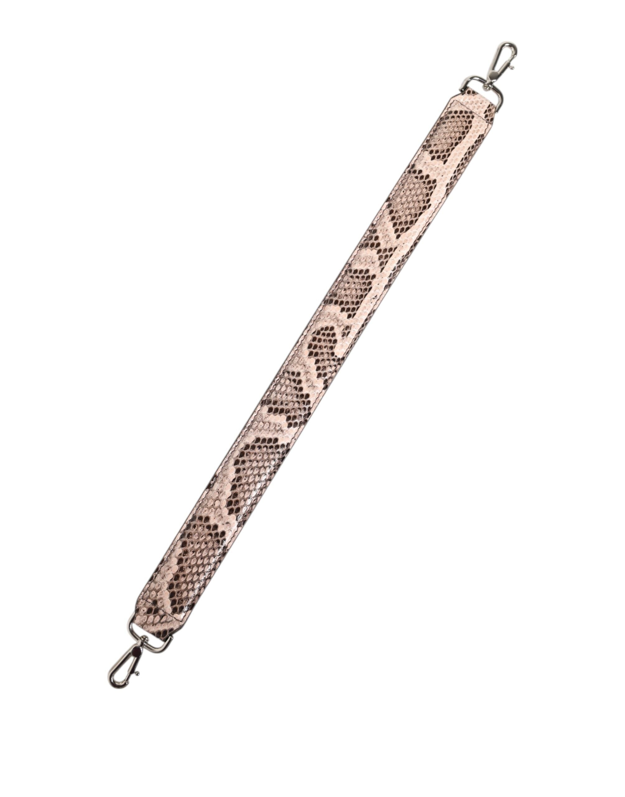Dolce &amp; Gabbana Beige Eksotisk Læder Håndtaske Tilbehør Skulderrem