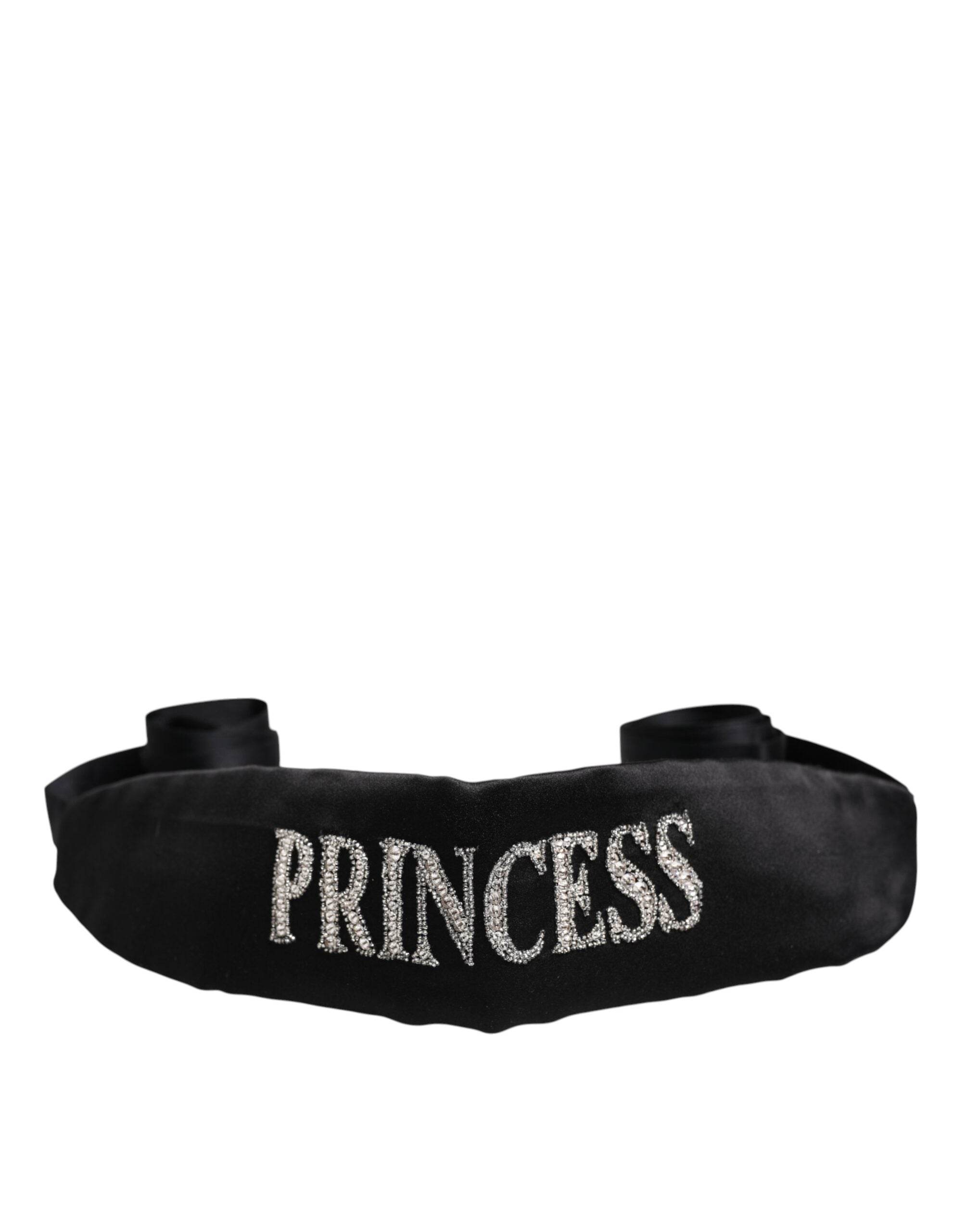 Dolce & Gabbana Black Princess Fantasy Braided Waist Belt - Hilstor