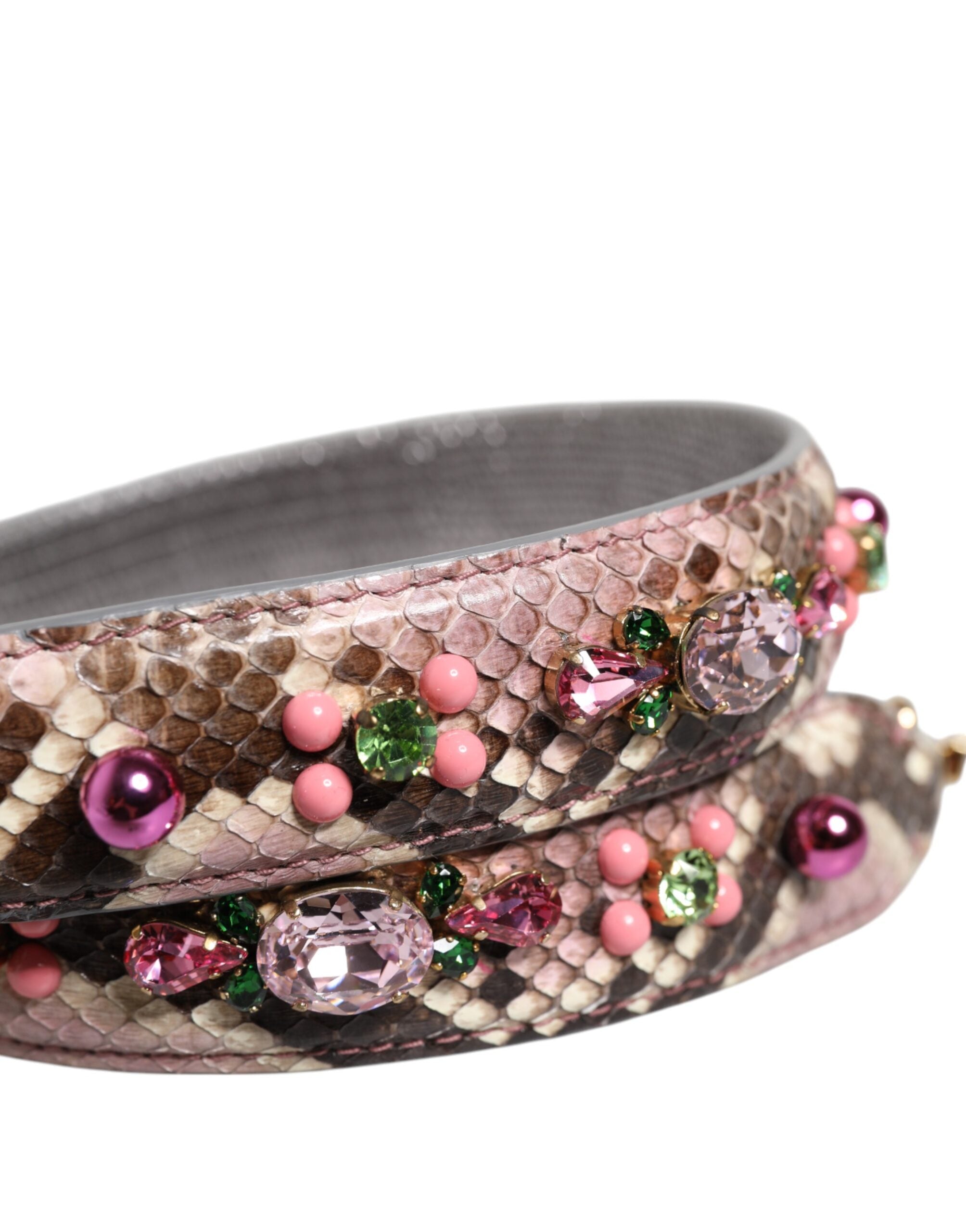 Dolce &amp; Gabbana flerfarvet udsmykket håndtaske skulderrem