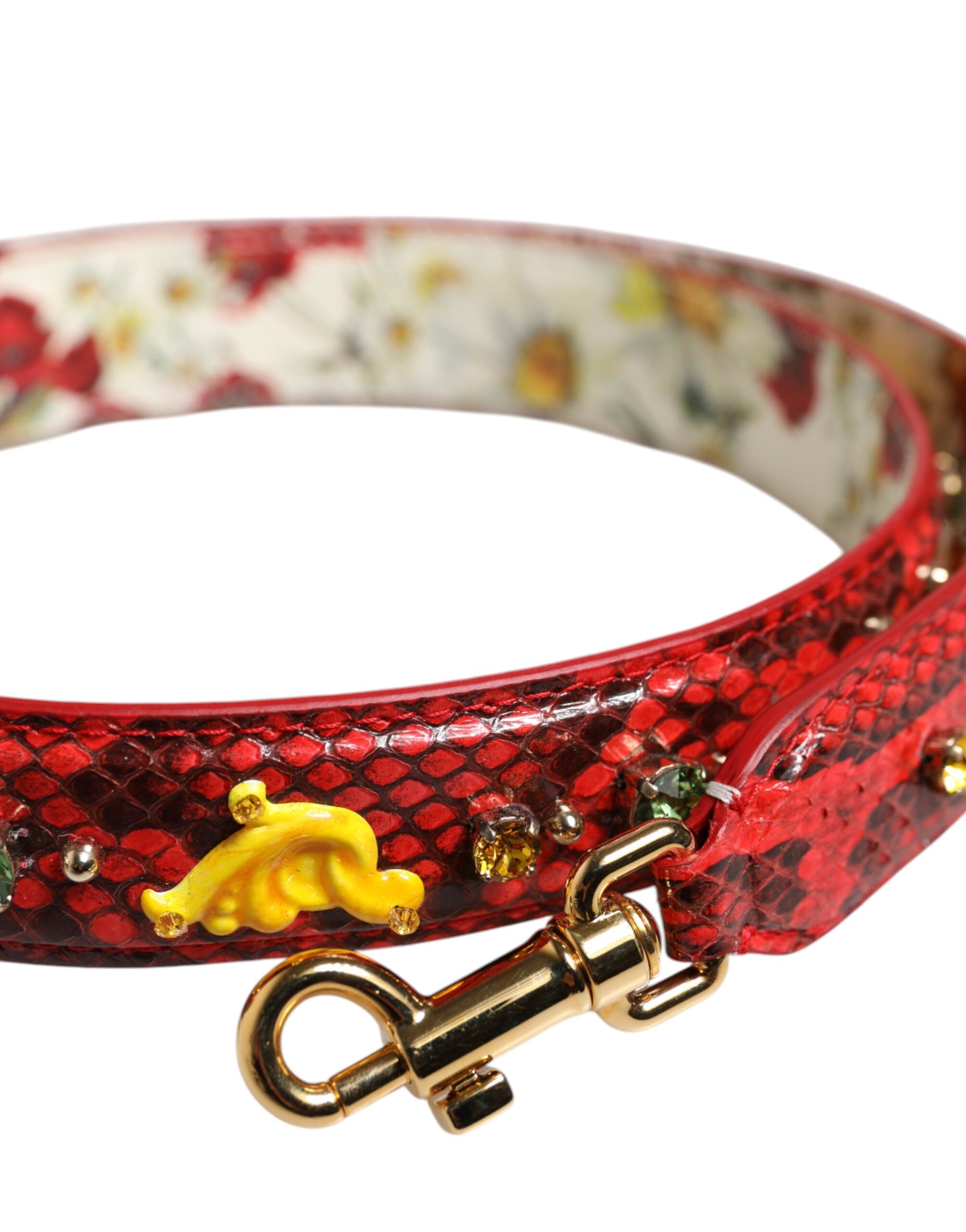Dolce &amp; Gabbana flerfarvet udsmykket håndtasketilbehør skulderrem