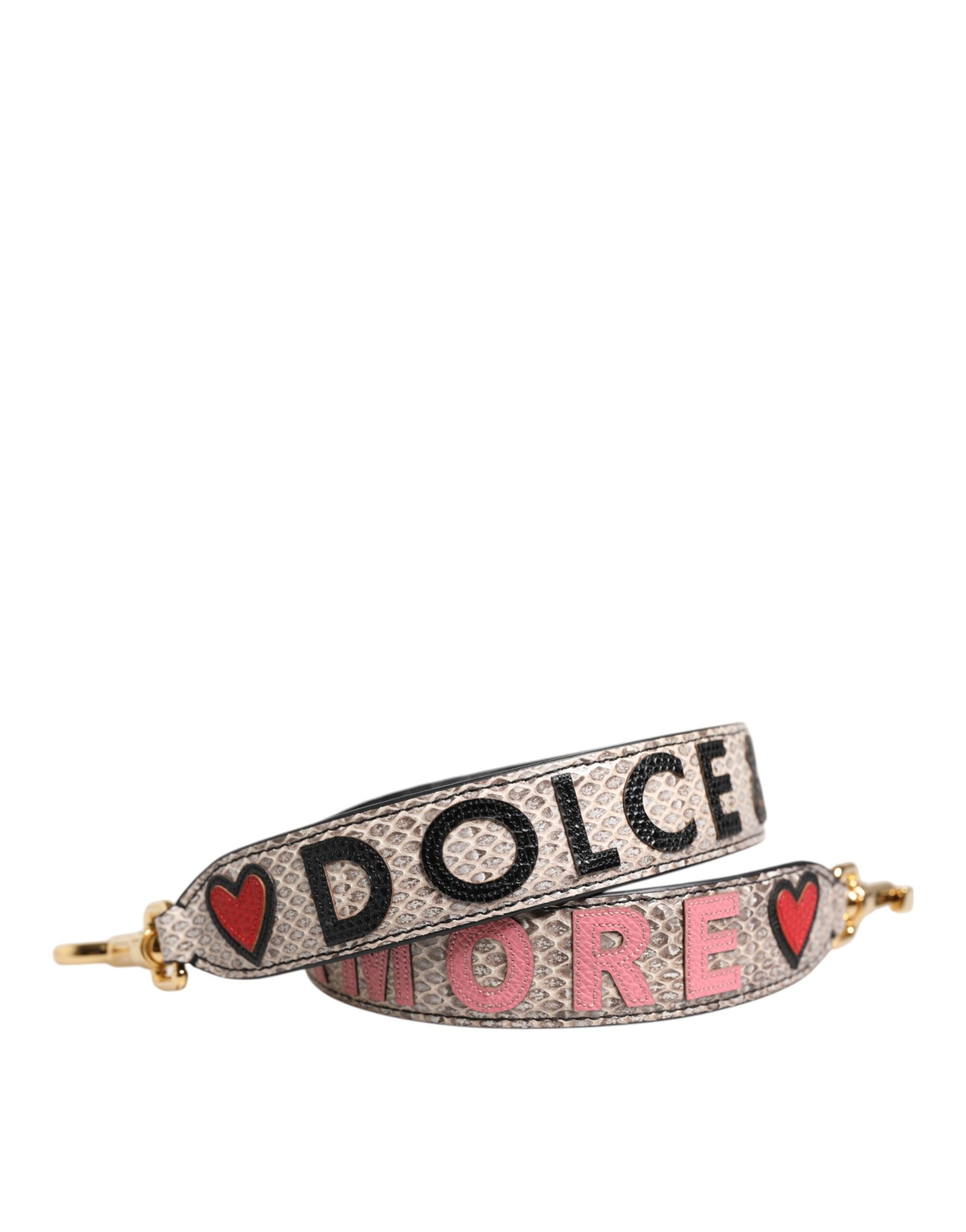 Dolce &amp; Gabbana Multicolor DG AMORE Patch-tasketilbehør skulderrem