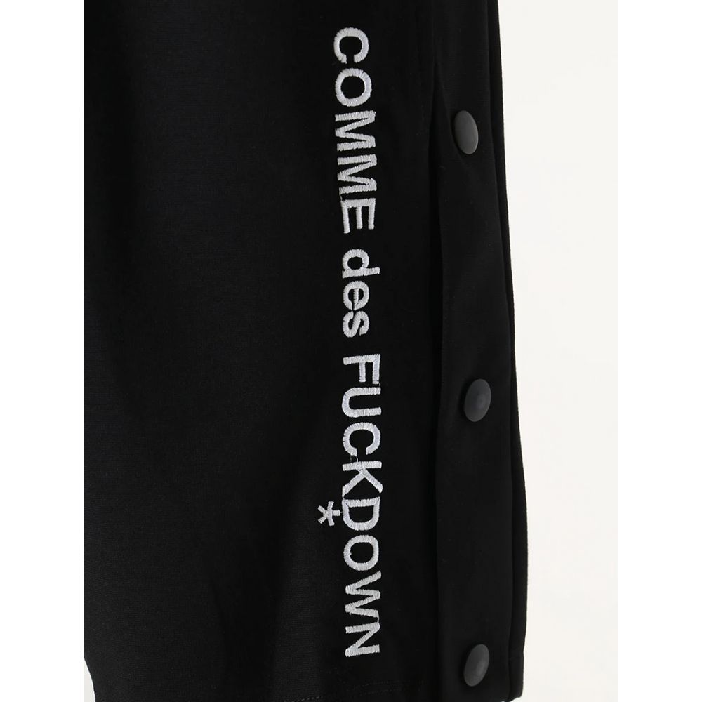 Comme Des Fuckdown Black Viscose Men Bermuda Short