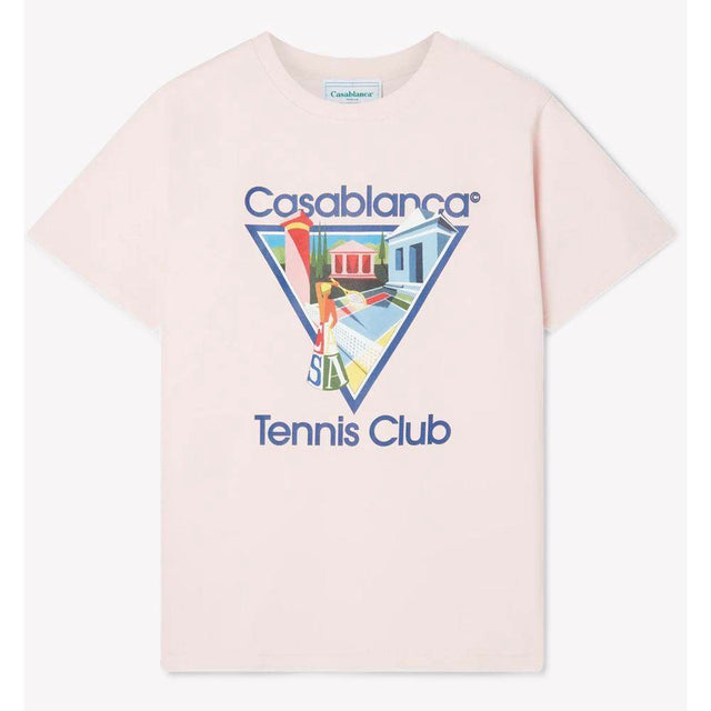 Casablanca Pink Cotton T-Shirt - Hilstor