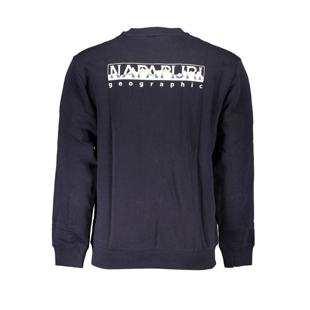 Napapijri Blue Cotton Men Sweater - Hilstor