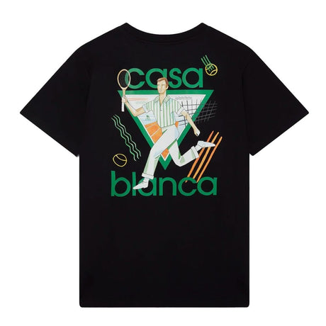 Casablanca Black Cotton T-Shirt