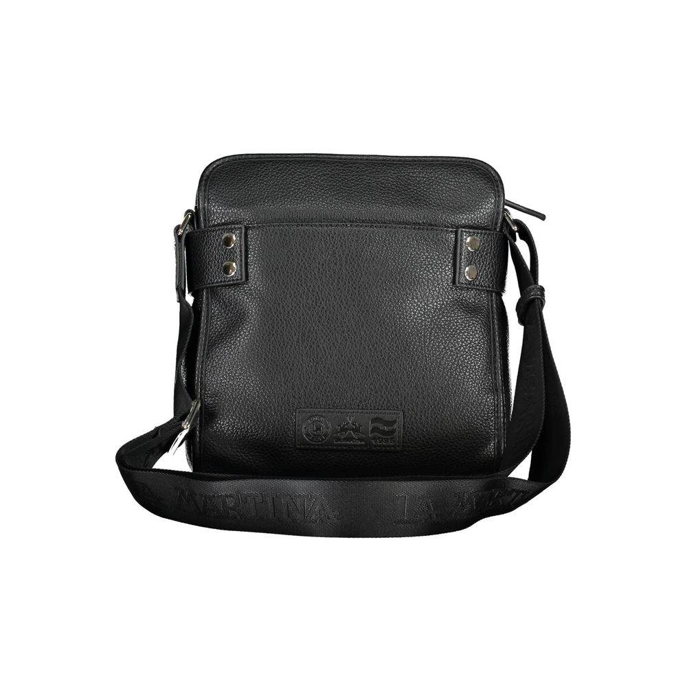 La Martina Black Polyethylene Shoulder Bag - Hilstor
