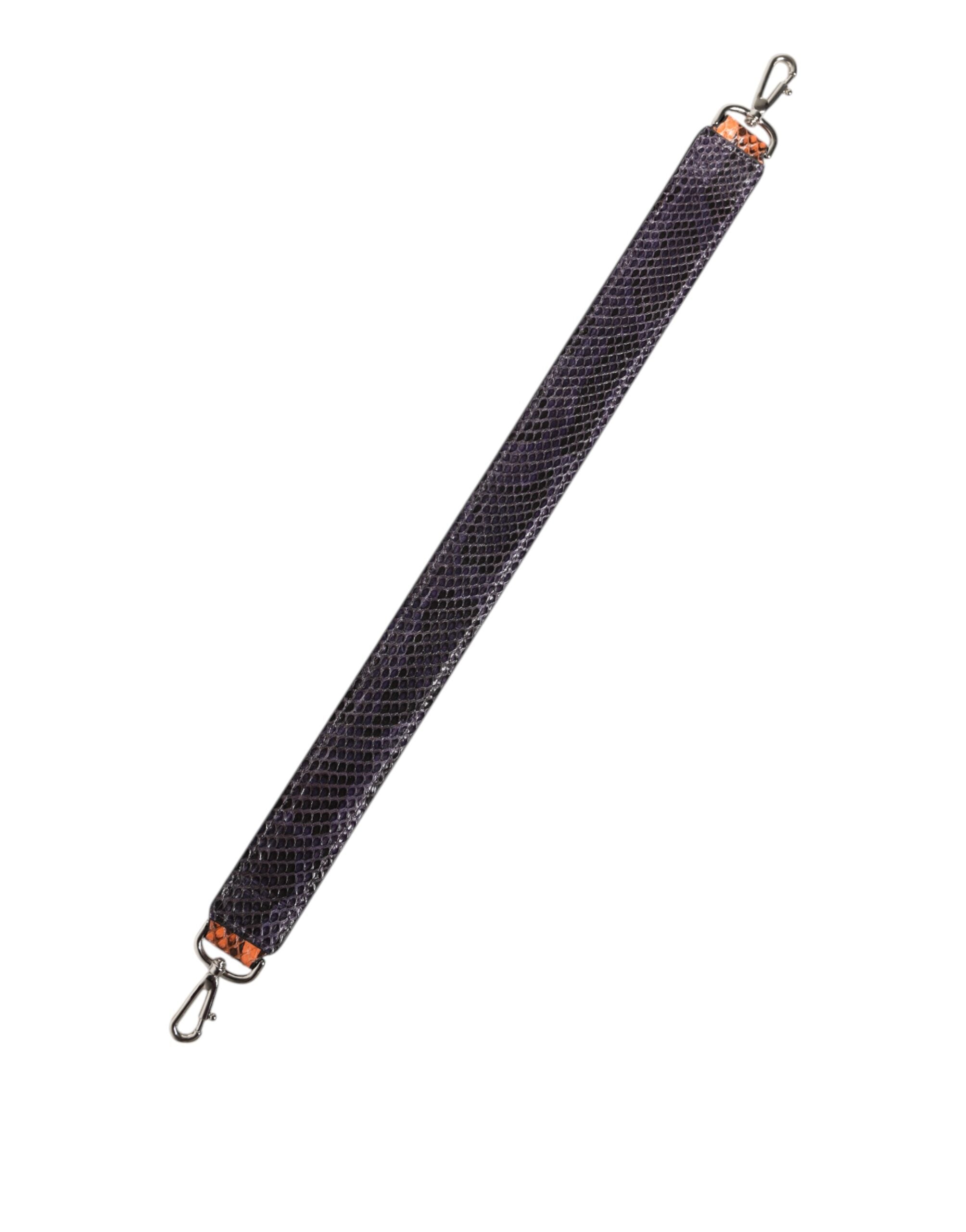 Dolce &amp; Gabbana Orange Eksotisk Lædertaske Skulderrem
