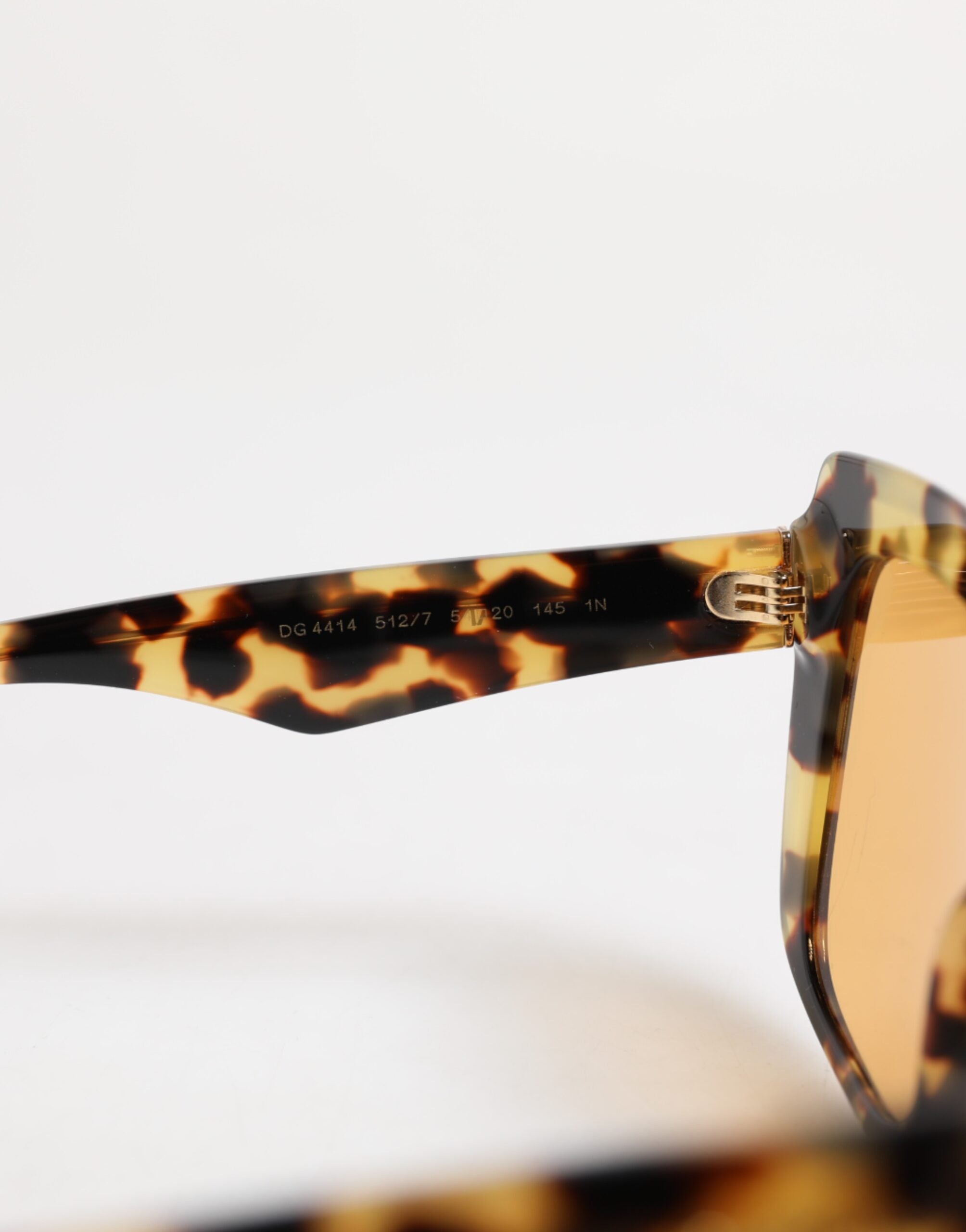 Dolce & Gabbana Black Yellow Havana Leopard Square Shades Sunglasses