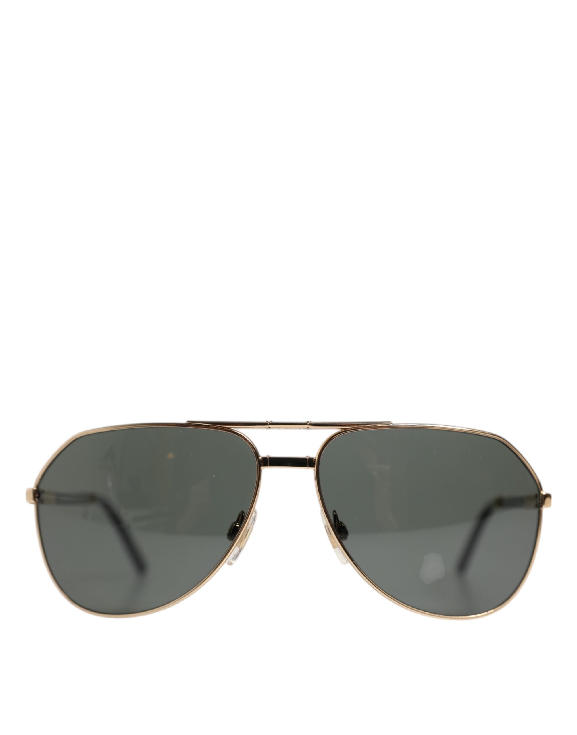 Dolce & Gabbana Gold DG2106K Pilot Frame Tinted Lens Polarized Sunglasses